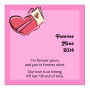 Forever Mine Valentine Day Small Square Labels 2x2